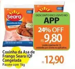 Atacadão Coxinha da Asa de Frango Seara IQF Congelada Pacote oferta