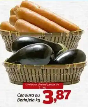 Confiança Supermercados Cenoura ou Berinjela oferta