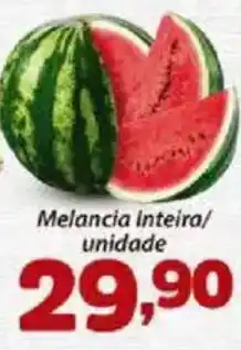 Confiança Supermercados Melancia Inteira/ unidade oferta