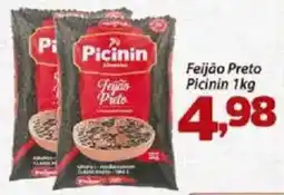 Confiança Supermercados Feijão Preto Picinin oferta