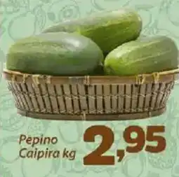 Confiança Supermercados Pepino Caipira oferta