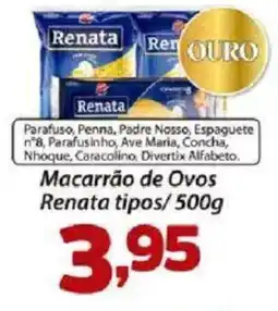 Confiança Supermercados Macarrão de Ovos Renata tipos oferta