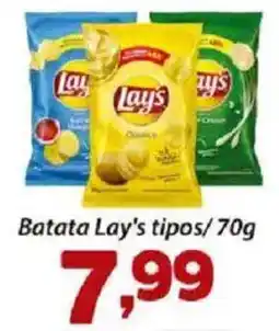 Confiança Supermercados Batata Lay's tipos oferta