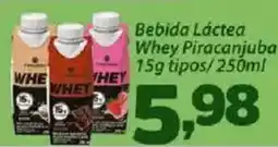 Confiança Supermercados Bebida Láctea Whey Piracanjuba 15g tipos oferta