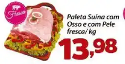 Confiança Supermercados Paleta Suína com Osso e com Pele fresca oferta