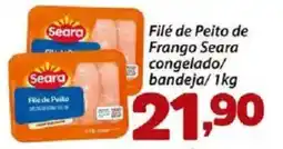 Confiança Supermercados Filé de Peito de Frango Seara congelado/ bandeja oferta