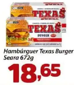 Confiança Supermercados Hambúrguer Texas Burger Seara oferta