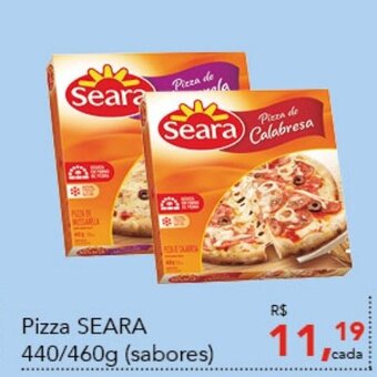 Cometa Supermercados Pizza Seara sabores 440g/460g oferta