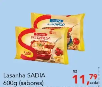 Cometa Supermercados Lasanha Sadia 600g oferta