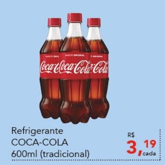 Cometa Supermercados Refrigerante Coca Cola 600ml oferta