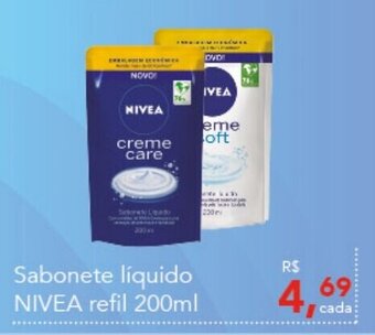 Cometa Supermercados Sabonete liquido Nivea refil 200ml oferta