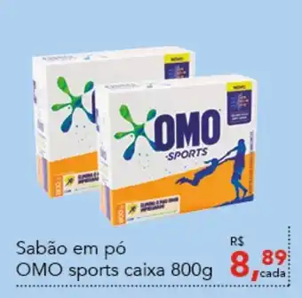 Cometa Supermercados Sabao em po Omo sports caixa 800g oferta