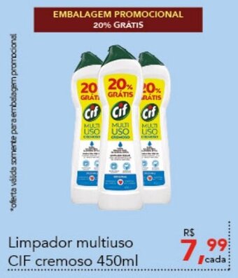 Cometa Supermercados Limpador Multiuso Cif cremoso 450ml oferta