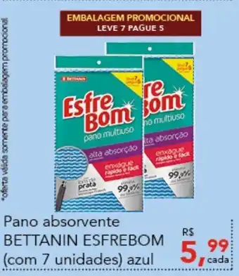 Cometa Supermercados Pano Absorvente Bettanin Esfrebom Azul oferta