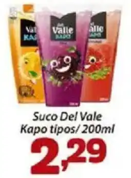 Confiança Supermercados Suco Del Vale Kapo tipos oferta