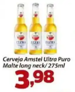 Confiança Supermercados Cerveja Amstel Ultra Puro Malte long neck oferta