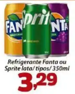 Confiança Supermercados Refrigerante Fanta ou Sprite lata/tipos oferta