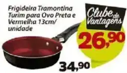 Frigideira Tramontina Turim para Ovo Preta e Vermelha 13cm/ unidade