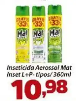 Inseticida Aerossol Mat Inset L+P-tipos