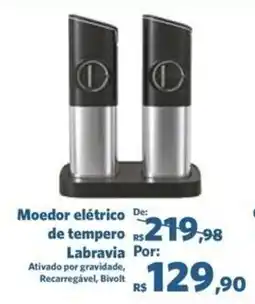 Sam's Club Moedor elétrico de tempero Labravia oferta