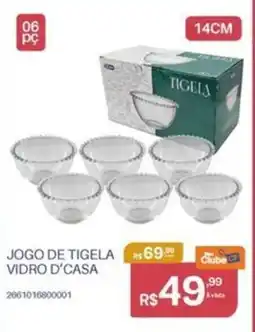 Casa Freitas Jogo de tigela vidro d'casa oferta