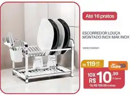 Casa Freitas Escorredor louça montado inox mak inox oferta