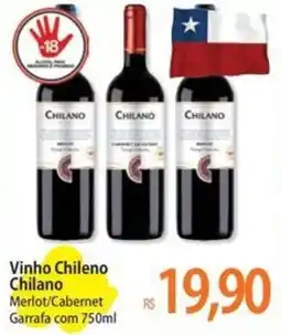 Atacadão Vinho Chileno Chilano oferta