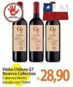 Atacadão Vinho Chileno G7 Reserva Collection oferta