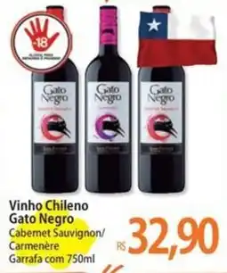 Atacadão Vinho Chileno Gato Negro oferta
