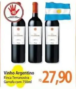 Atacadão Vinho Argentino Finca Terranostra Garrafa oferta