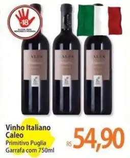 Atacadão Vinho Italiano Caleo Primitivo Puglia Garrafa oferta