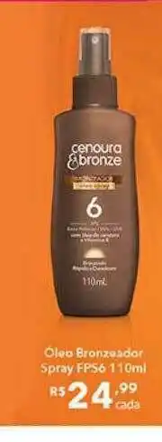 óleo Bronzeador Spray Fps6 Cenoura&bronze