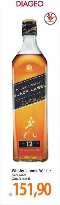 Atacadão Whisky Johnnie Walker Black Label oferta