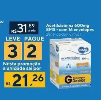 Drogaria Coop Acetilcisteina Ems Leve 3 Pague 2 oferta