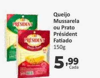 Peruzzo Queijo Mussarela Ou Prato Président Fatiado oferta