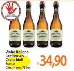 Atacadão Vinho Italiano Lambrusco Cavicchioli oferta
