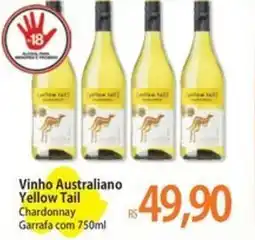 Atacadão Vinho Australiano Yellow Tail Chardonnay Garrafa oferta