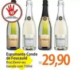 Atacadão Espumante Conde de Foucauld Brut/Demi-sec Garrafa com oferta
