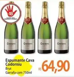 Atacadão C Espumante Cava Codorníu Brut Garrafa com oferta