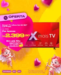 Casa e Vídeo Smart Tv Ultra Hd 4K 50" LG Preta oferta