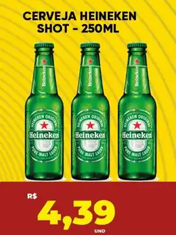 Tatico Cerveja heineken shot oferta