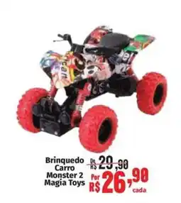 Supermercados Mateus Brinquedo Carro Monster 2 Magia Toys oferta