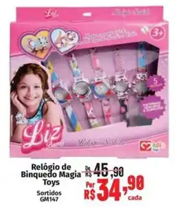Supermercados Mateus Relógio de Binquedo Magia Toys oferta