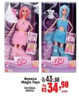 Supermercados Mateus Boneca Magia Toys oferta
