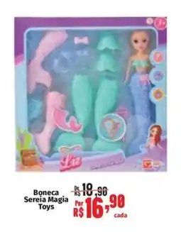 Supermercados Mateus Boneca Sereia Magia Toys oferta