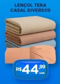 DB Supermercados Lençol teka casal diversos oferta