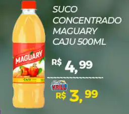 Suco concentrado maguary caju