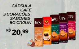 Rede Krill Cápsula café 3 corações sabores oferta