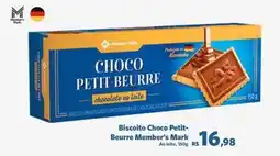 Sam's Club Biscoito Choco Petit- Beurre Member's Mark Ao leite, oferta