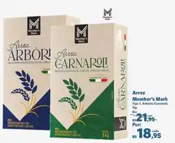 Sam's Club Arroz Member's Mark Tipo 1, Arbório/Carnaroli, oferta